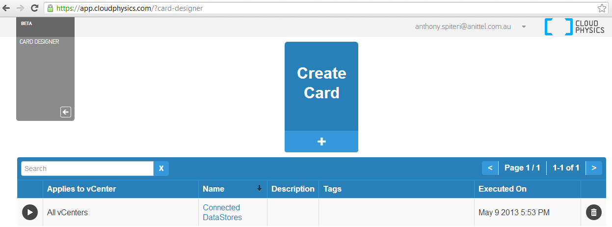 First Look: CloudPhysics Card Designer