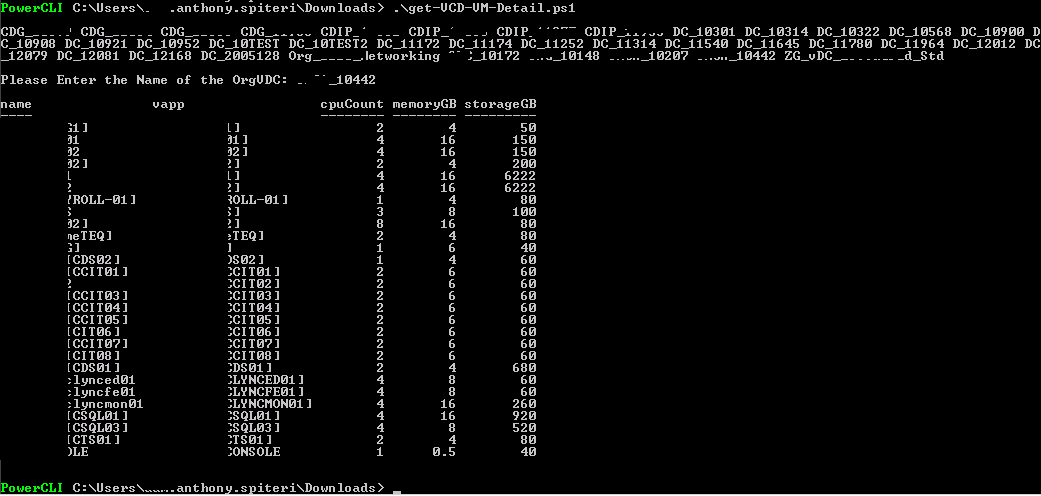 vCloud Reporting: Org and OrgvDC VM Report (PowerCLI)
