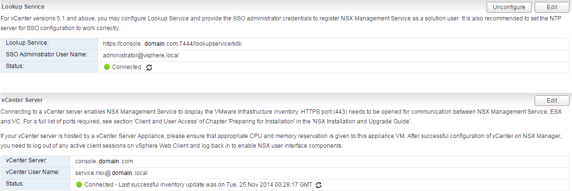NSX vCloud Retrofit: NSX Manager Configuration and vCD VSE Deployment Validation