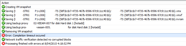Quick Post: Veeam 8 Network Priority Setting