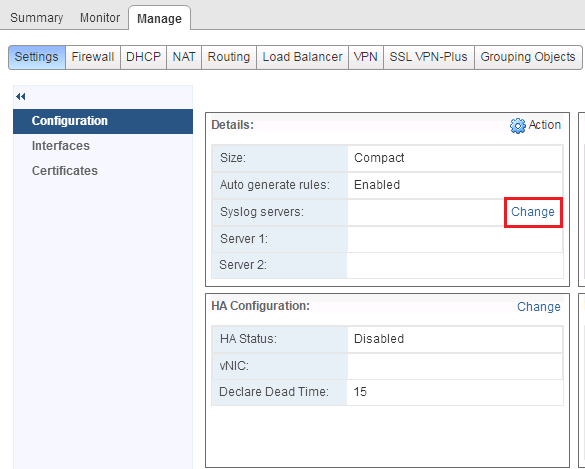 NSX Edge vs vShield Edge: Part 6 – Syslog Configuration