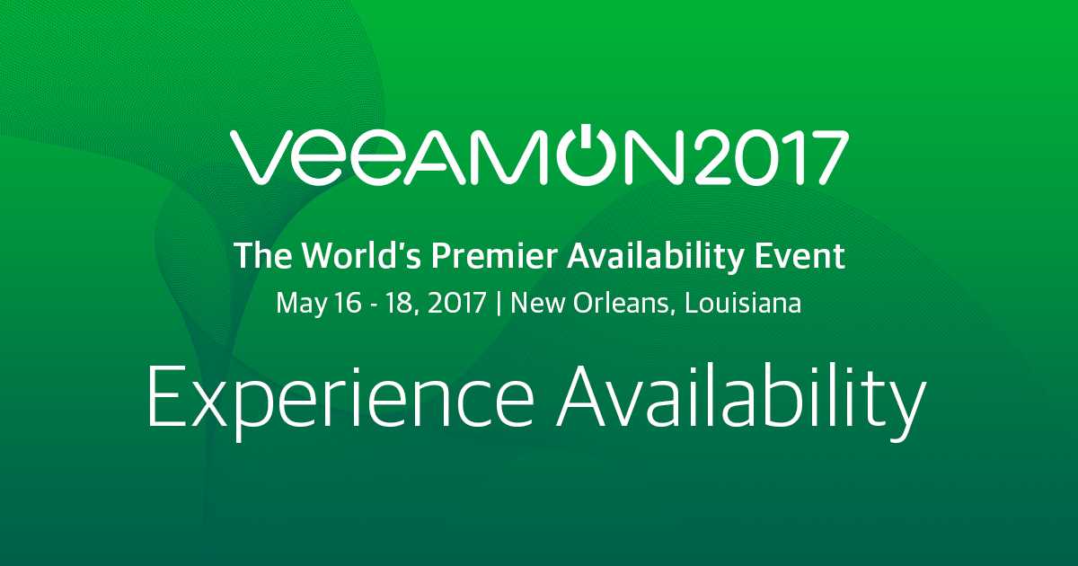 Veeam Vault #6: Pre VeeamON 2017 Edition! New Logo, Update 2, VAW and Vanguard Roundup