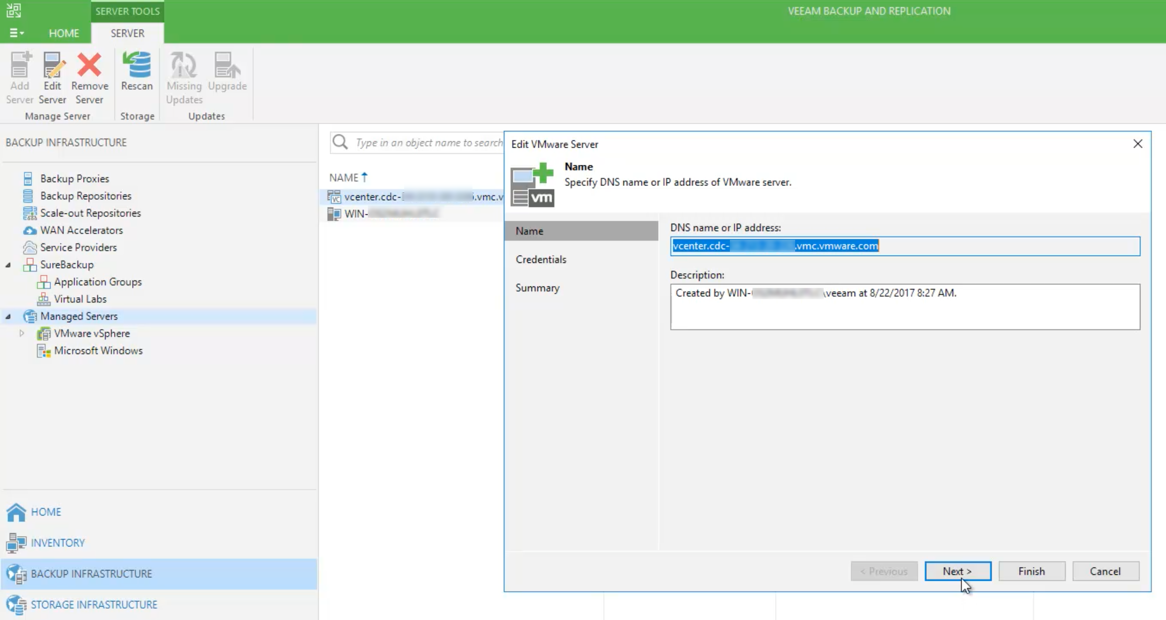 VMware Cloud on AWS Availability with Veeam