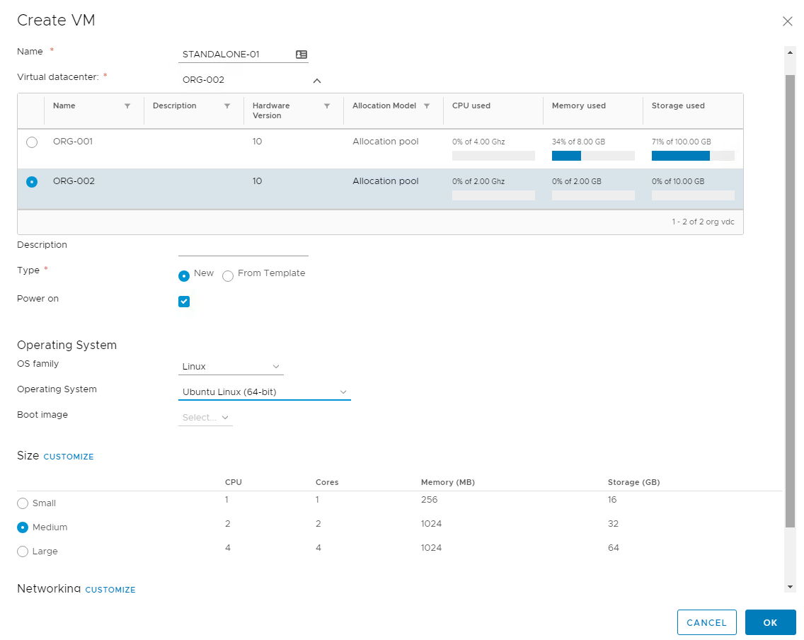 vCloud Director 9.0: Digging into the new Standalone VM Feature
