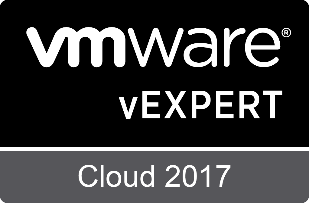 Awarded vExpert Cloud - A New vExpert Sub Program