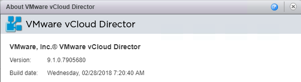 Released: vCloud Director 9.1 - New HTML5 Features, vCD-CLI and more!