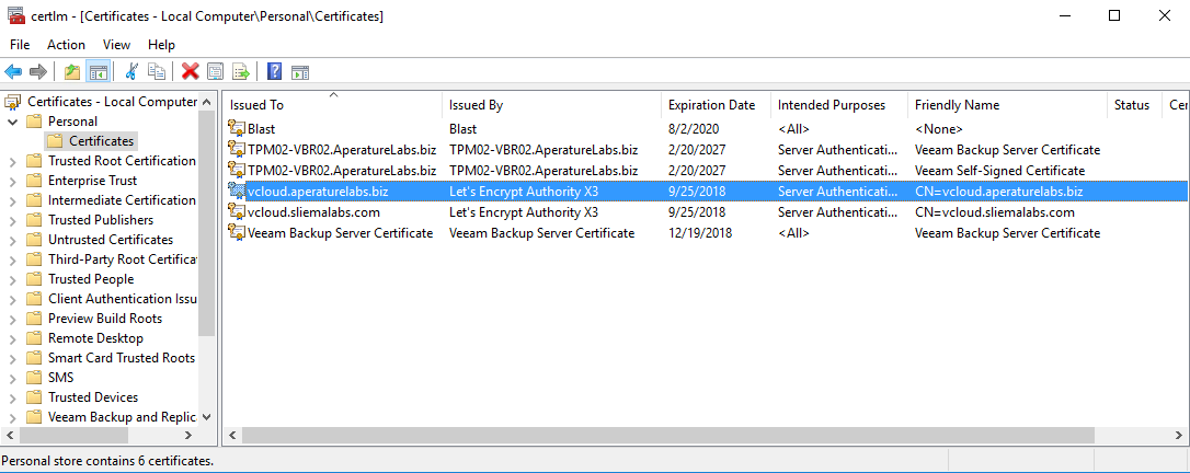 Adding Let's Encrypt SSL Certificate to vCloud Director Keystore