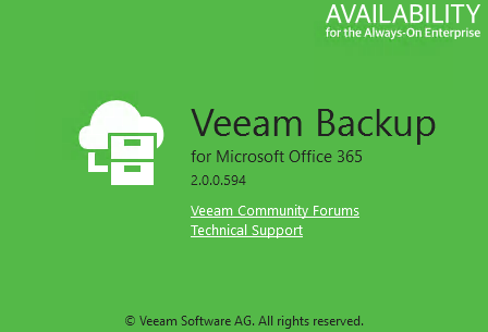 Quick Post - Veeam Backup for Office 365 v2 Important Patch plus Self Service Warning Fix