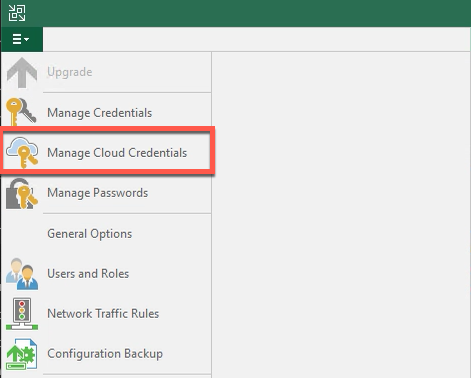 Quick Look - New Cloud Credentials Manager in Update 4