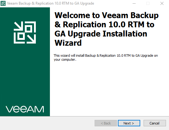 VCSPs Please Note: v10 RTM to GA Patch Available