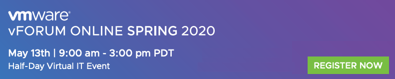 vForum Online 2020 - Save The Date!