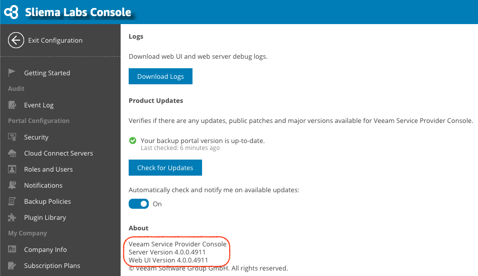 Service Provider Console v4 Important Patch Release