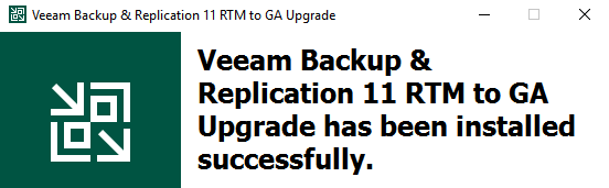 VCSPs Please Note: v11 RTM to GA Patch Available