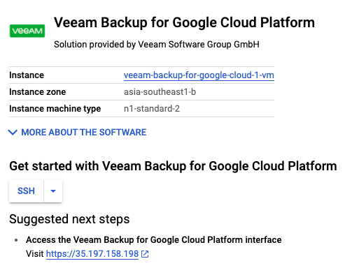 Backup GCP