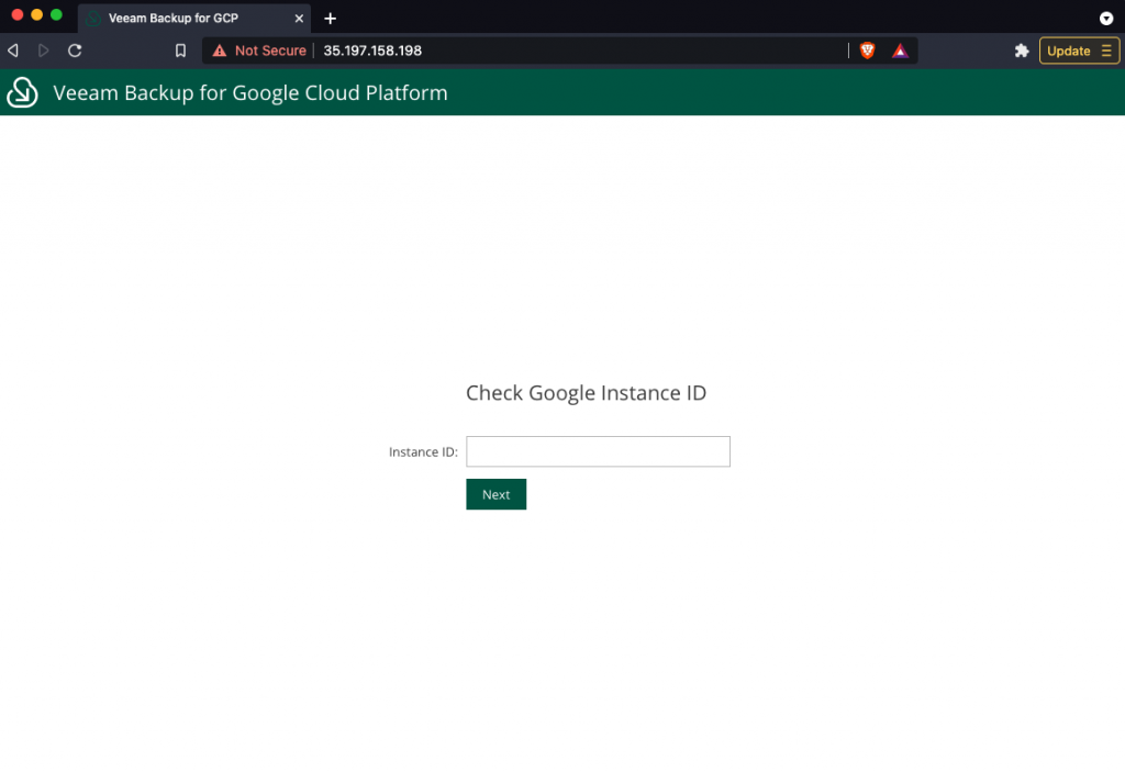 Backup GCP