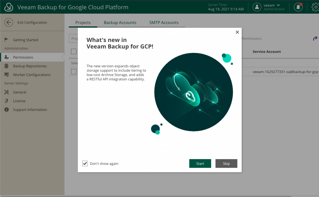 Backup GCP