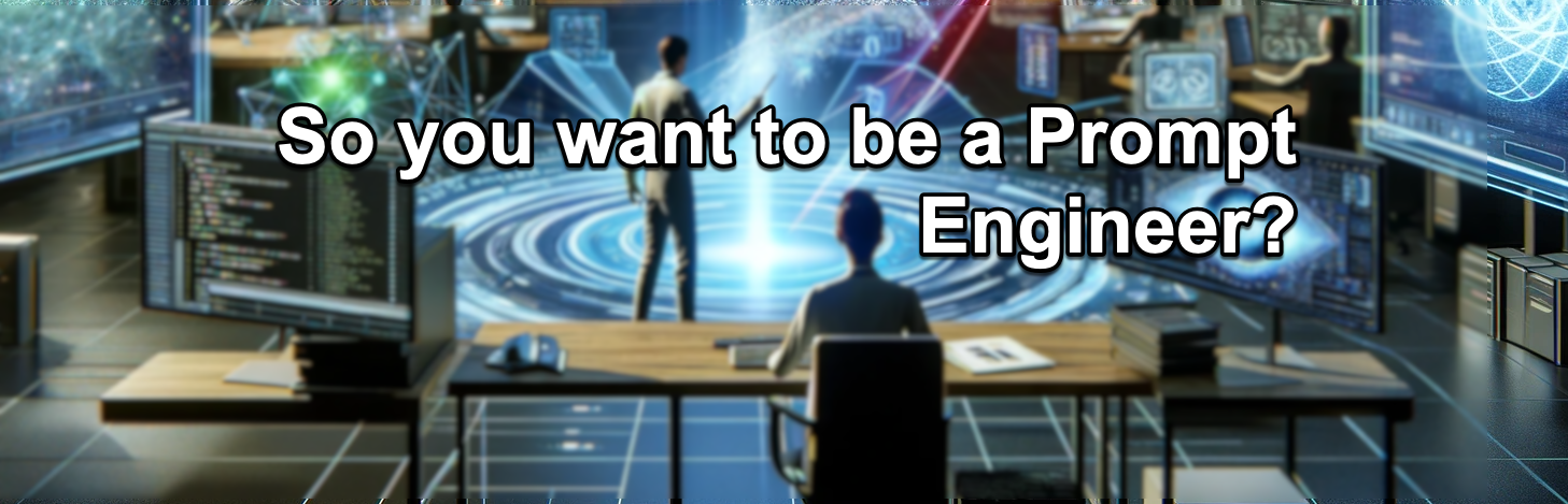 So you want to be a Prompt Engineer?